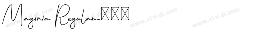 Maginia Regular字体转换